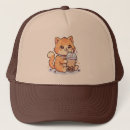 Buscar ojos del marrón gorras Gatito
