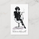 Buscar mujer elegante tarjetas de visita Femenino