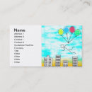 Buscar globo azul tarjetas de visita Colorido