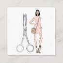Buscar pelo y maquillaje tarjetas de visita Peluquero