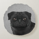 Buscar cabeza de perro cojines Pug