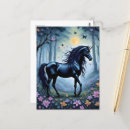 Buscar unicornio negro postales Generado por ai