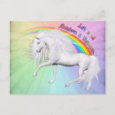 Buscar unicornio del arco iris postales General y unisex