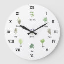 Buscar hierbas y especias relojes de pared Jardín