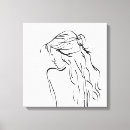 Buscar mujer lienzos Diseño