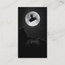 Buscar nocturno tarjetas de visita Luna