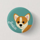 Buscar para los amantes del perro chapas Corgi