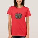 Buscar rojo de la manzana camisetas Profesores