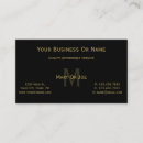 Buscar letras doradas tarjetas de visita Negro