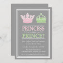 Buscar el género del príncipe revela invitaciones Fiesta