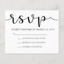 Buscar black and white tarjetas rsvp Script