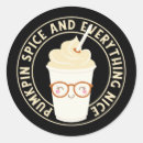 Buscar calabaza linda pegatinas Especias de calabaza