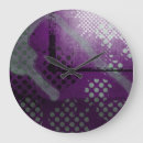 Buscar acero relojes de pared Morado
