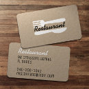 Buscar restaurante retro tarjetas de visita Moderno