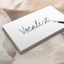 Buscar vocalista tarjetas de visita Entrenador vocal