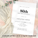 Buscar los años 80 invitaciones Simple