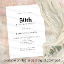 Buscar mujer los invitaciones 50 cumpleaños Invitados