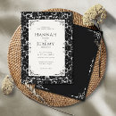 Buscar blanco y negro gótico invitaciones General y unisex