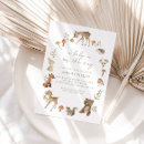 Buscar animales del bosque invitaciones Futura madre