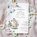 Buscar fiesta del té invitaciones Acuarela