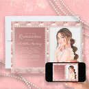 Buscar perla rosada invitaciones Elegante