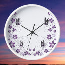 Buscar mariposa relojes de pared Para niños