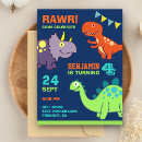 Buscar pequeño dinosaurio invitaciones Moderno
