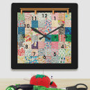 Buscar patchwork relojes de pared Costura