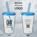 Buscar que logotipo doble tazas botellas Empleados