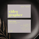 Buscar vídeo tarjetas de visita Videógrafo