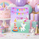 Buscar segundo tarjetas de cumpleaños Unicornio