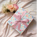 Buscar flores románticas papel de regalo Para ellos