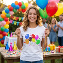 Buscar globos brillantes camisetas Celebración