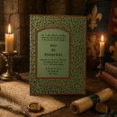 Buscar manuscrito iluminado invitaciones Vintage