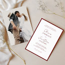 Buscar rojo carmesí invitaciones Parejas