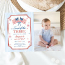 Buscar día de la tierra invitaciones Rojo blanco y azul