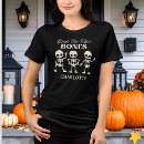 Buscar huesos de halloween camisetas Para ella