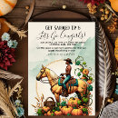 Buscar cowgirl invitaciones Caballo