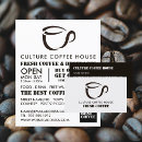 Buscar barista tarjetas de visita Cafetería