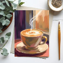 Buscar café de la mañana postales Acuarela
