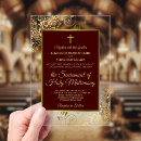 Buscar cruz marrón invitaciones Invitados