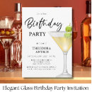 Buscar vidrio de cóctel invitaciones Elegante