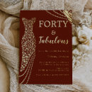 Buscar o cuarenta y fabuloso invitaciones 40 cumpleaños Para todos