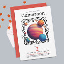 Buscar planeta rojo invitaciones Para niños