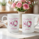 Buscar cumpleaños 80 tazas Para ella