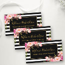 Buscar rosa y blanco tarjetas de visita Estilista de cabello