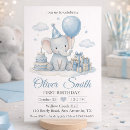 Buscar elefante acuarela invitaciones Para niños