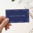 Buscar chic tarjetas de visita Azul