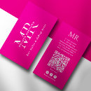 Buscar rosa y blanco tarjetas de visita Estilista de cabello