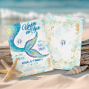Buscar la sirena invitaciones de cumpleaños Para ella
